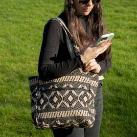 Jacquard Natural Bags - Desert Loom - Wander Muse Bag