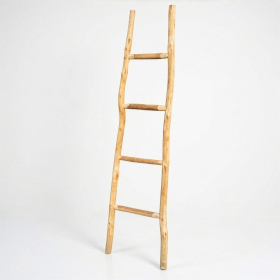 2x Large Kemu Wood Ladder - 1.5m - Natural - Japan Style