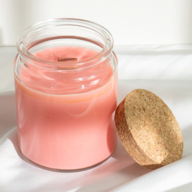 6x Unlabeled Woodwick Soy Candle - Midnight Rose