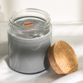 6x Unlabeled Woodwick Soy Candle - Ash & Woodsmoke