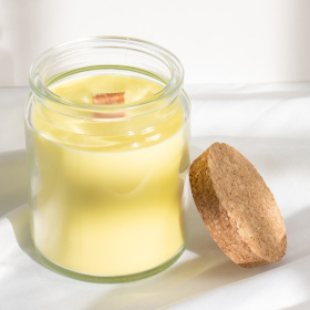 6x Unlabeled Woodwick Soy Candle - Forest Resin