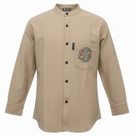 XLarge - Nomad Sari Kathmandu Shirt - Stone