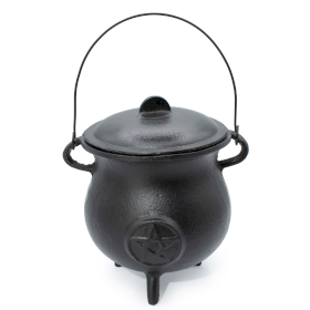 Extra Huge Cast Iron Cauldron with Pentagon 23x18cm