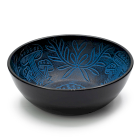 Aluminium Singing Bowl - Magic Mushroom - Blue (20cm)