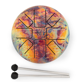Low Med Hapi Drum Volcanic Splash - 15x7cm