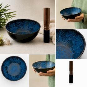 Aluminium Singing Bowl - Magic Mushroom -  Set of 6
