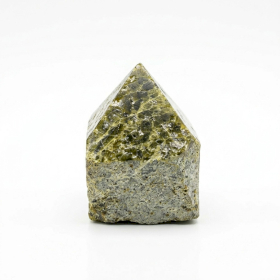 Bulk Gemstone Top Polished Points - Epidote A grade (approx 5-6 pieces)
