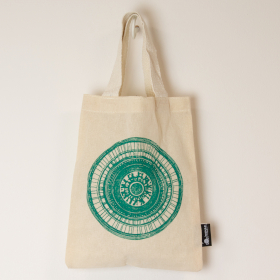 48x Iconic Mini Gift Tote Bag - Urban Mandela (4 assorted colours) - (25x18cm) - Natural 4oz (pack 100)