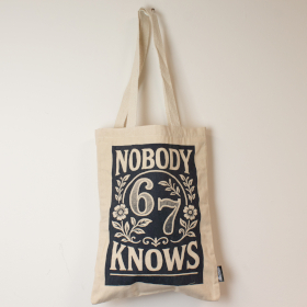 5x Iconic Toni Tote Bag - Nobody Knows 67 (42x30cm) - Natural 10oz
