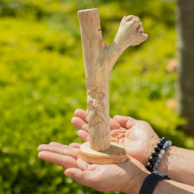 Greenman Handmade Parasite Wood Carving