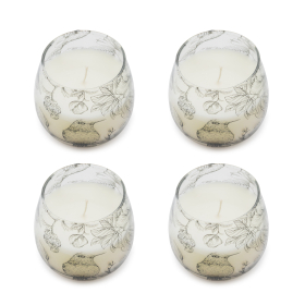 4x Drawn by Flame - Glass Jar Candles - Small