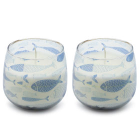 2x Glass Jar Candles - Medium