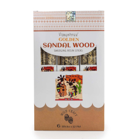 12x 30g Golden Sandalwood Smudging Resin Sticks (6s)