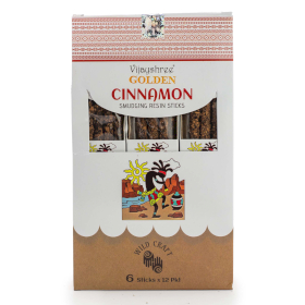 12x 30g Golden Cinnamon Smudging Resin Sticks (6s)