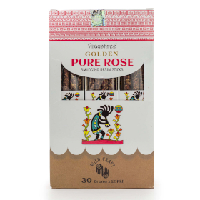 12x 30g Golden Pure Rose Smudging Resin Sticks (6s)