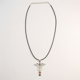 Devotional Pendant - Silver Plated (45cm Cord)- Angel Chakra