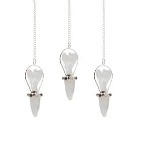 3x Celestial Guide - Two Piece Angel Pendulum - Chakra Band - Clear Quartz