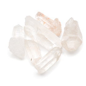 Set of 6 Mineral Specimens - Himalayan Quartz Crystal Pieces