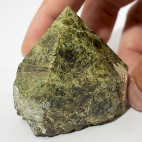Bulk Gemstone Top Polished Points - Epidote A grade (approx 5-6 pieces)