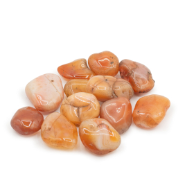 12x Medium African Tumble Stones - Carnelian Agate - Mozambique