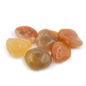 6x Large African Tumble Stones - Carnelian Agate - Mozambique