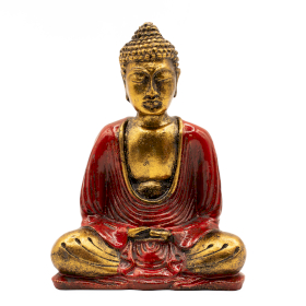 Red & Gold Buddha - Medium - 15cm