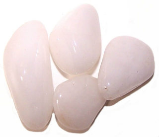 24x L Tumble Stones - Quartz Snow