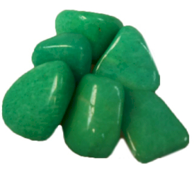 24x L Tumble Stone - Amazonite