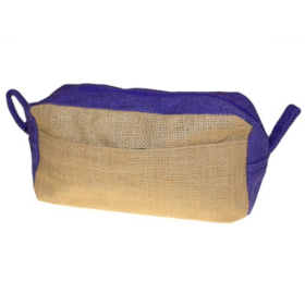 6x Jute Toiletry Bag - Natural & Lavender