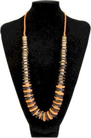 3x Coconut Necklace - Orange