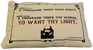 4x Canvas Cotton Covers 38x25cm - To Want Thy Light