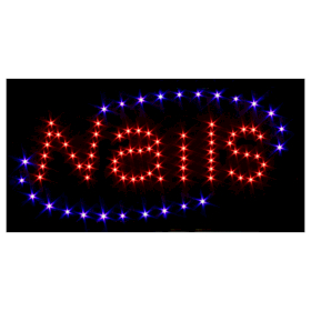 LED Shop Sign - NAILS