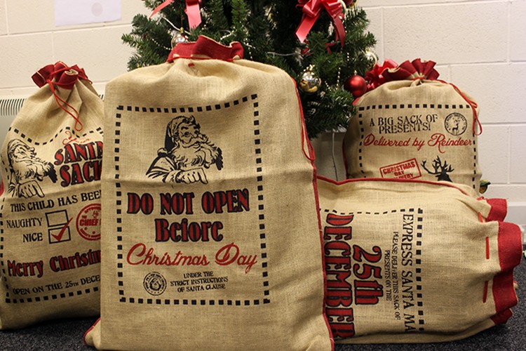 jute santa sacks wholesale