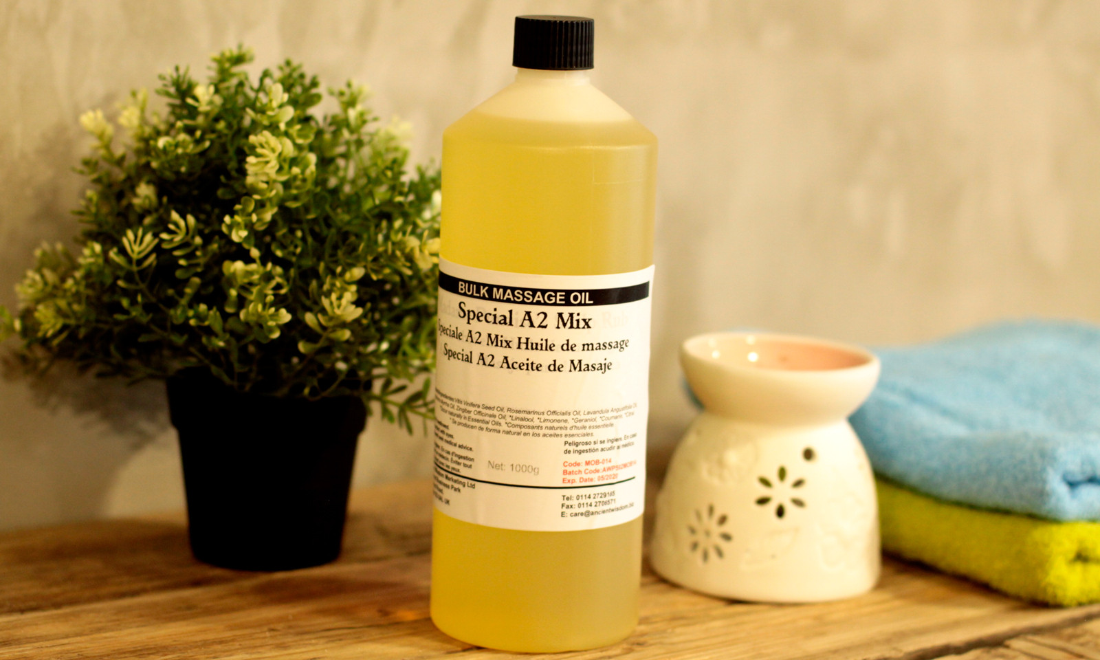 Wholesale Wholesale Massage Oil 1 Litre Ancient Wisdom Giftware Supplier