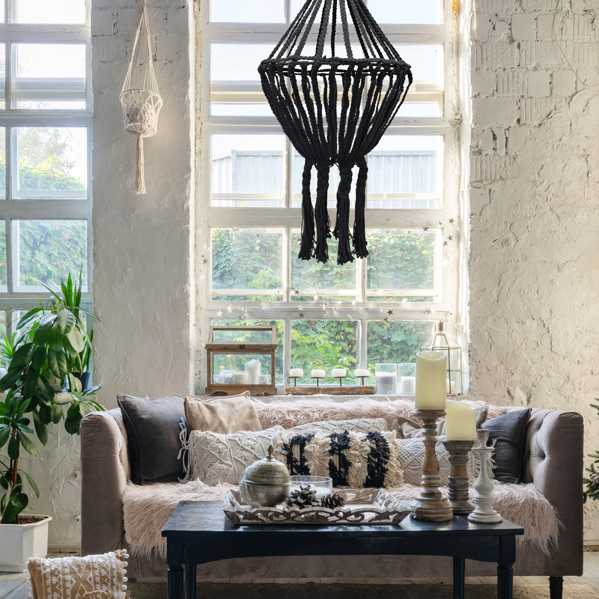 Ancient Wisdom Wholesale Macrame Soft Chandelier