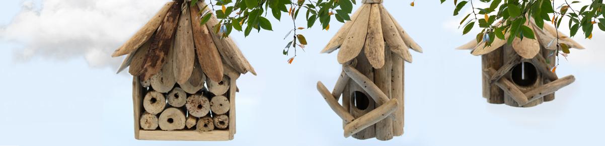 Ancient Wisdom Wholesale Driftwood Birdbox and Bee& Insect Box