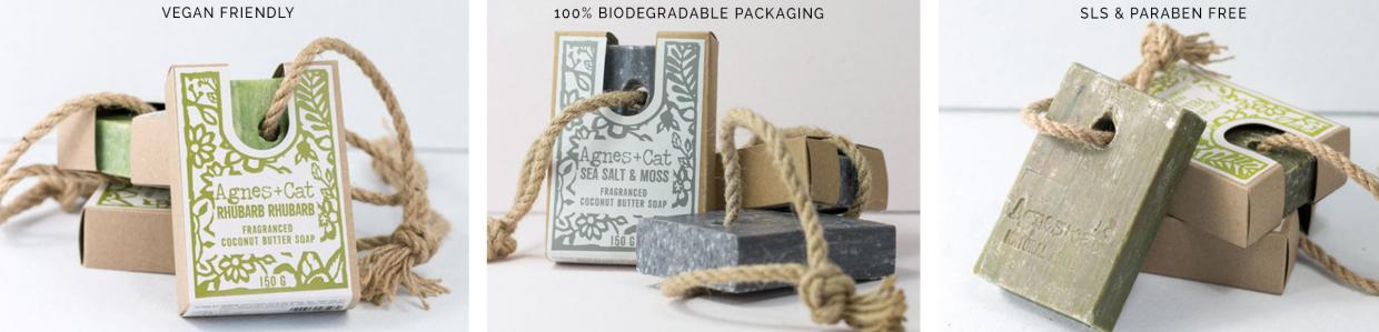 Wholesale Agnes & Cat Soaps on a rope
