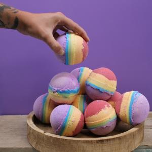 Rainbow Bath Bombs