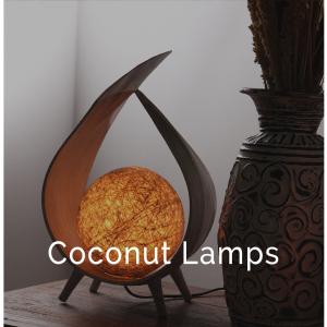 Ancient Wisdom Wholesale Natural Coconut Lamps