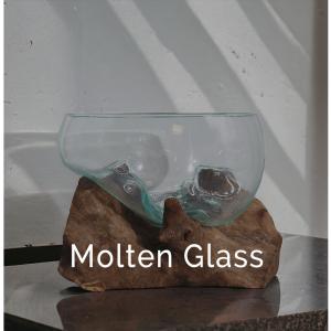 Ancient Wisdom Wholesale Molten Glass on Wood