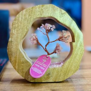 Rose Quartz Gemstone Tree Garden
