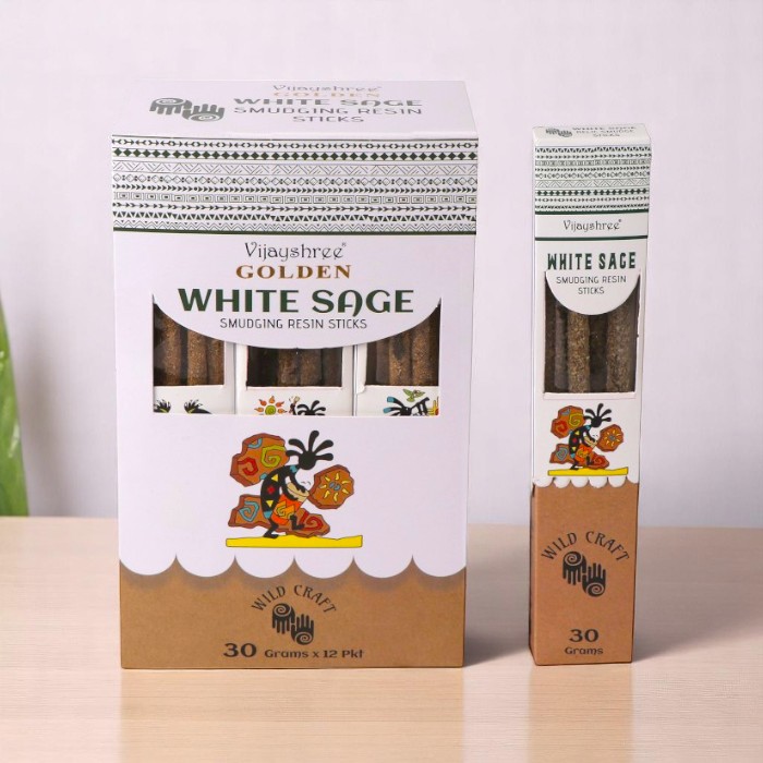 Golden Smudging Resin Sticks