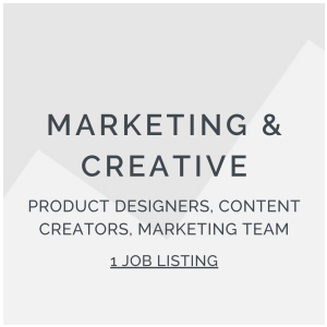 Marketing & Creative Job Roles