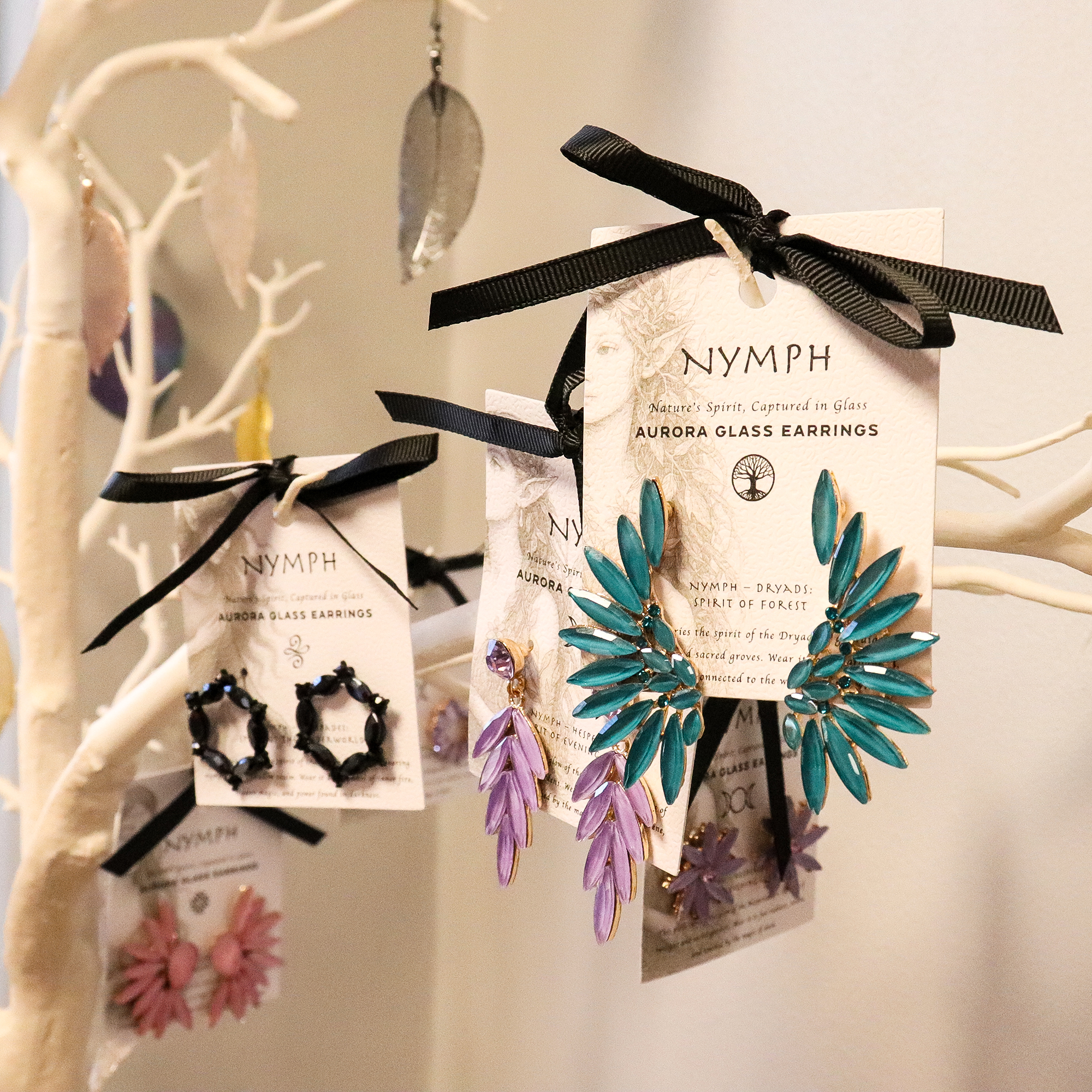 Nymph Aurora Glass Earrings