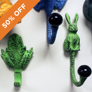 Vintage Animal Metal Hooks