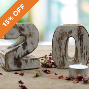 Wooden Birthday Numbers