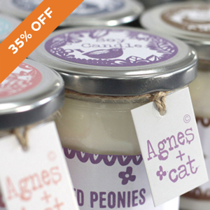 Agnes & Cat Soy Wax Jam Jar Candles