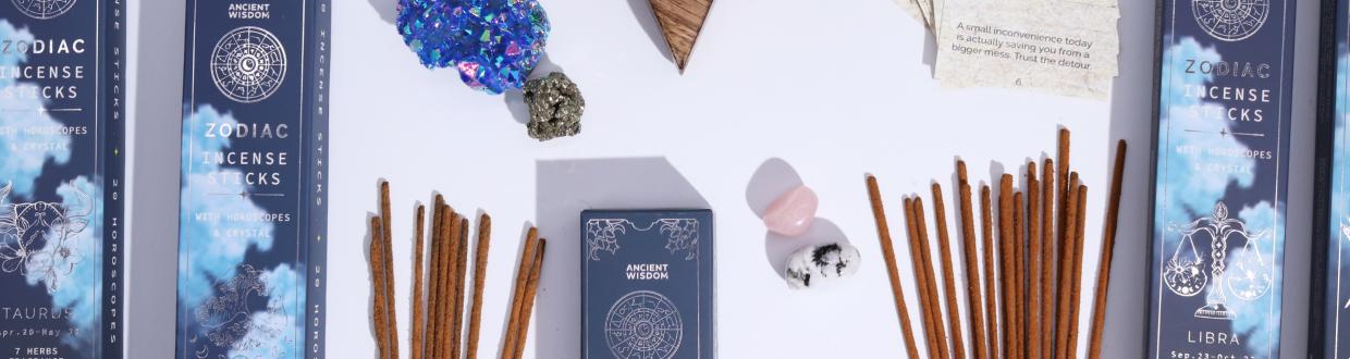 Starter Set of Zodiac Crystal Scents Incense