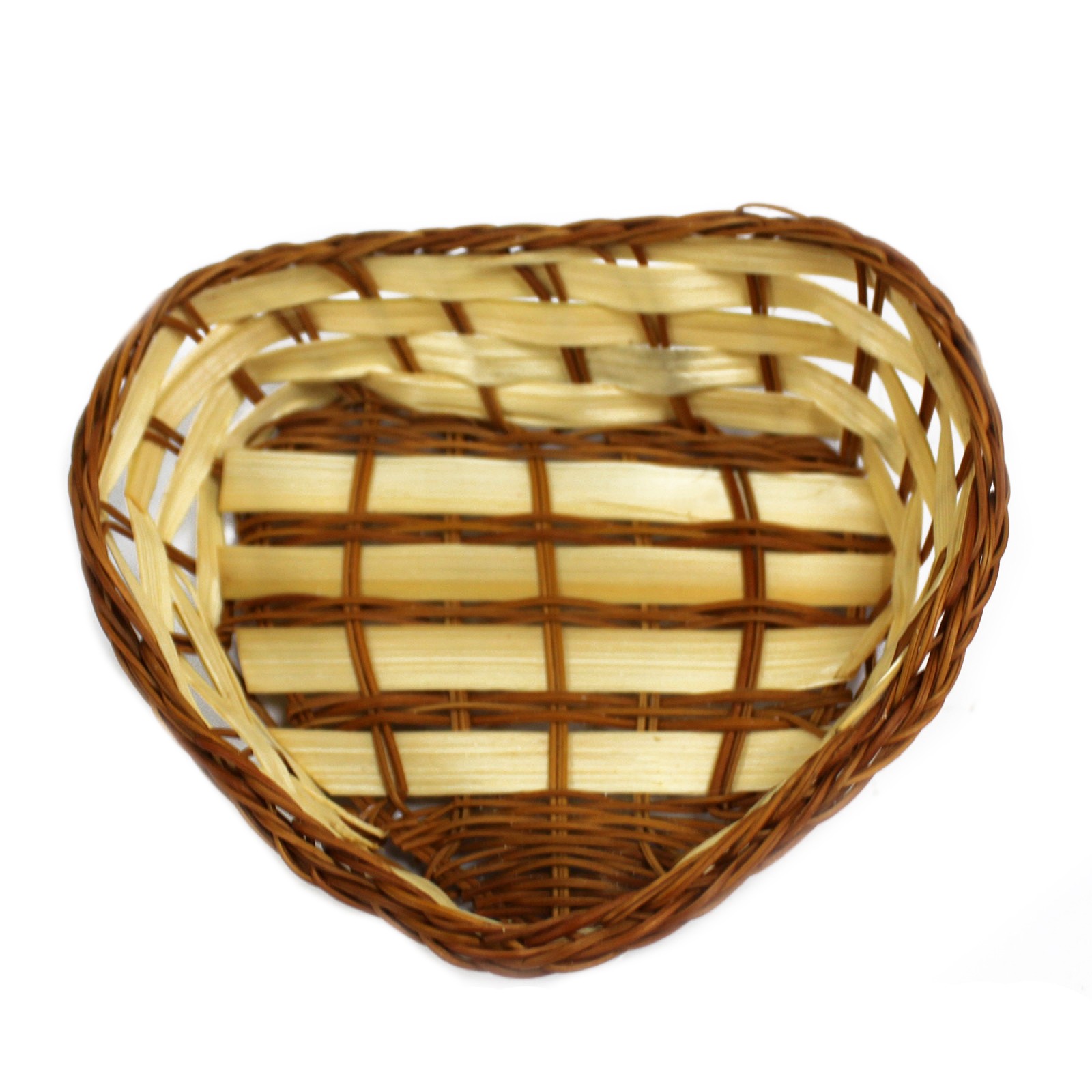 Heart Shape Baskets 14 x 16 x 5 cm Ancient Wisdom Wholesale