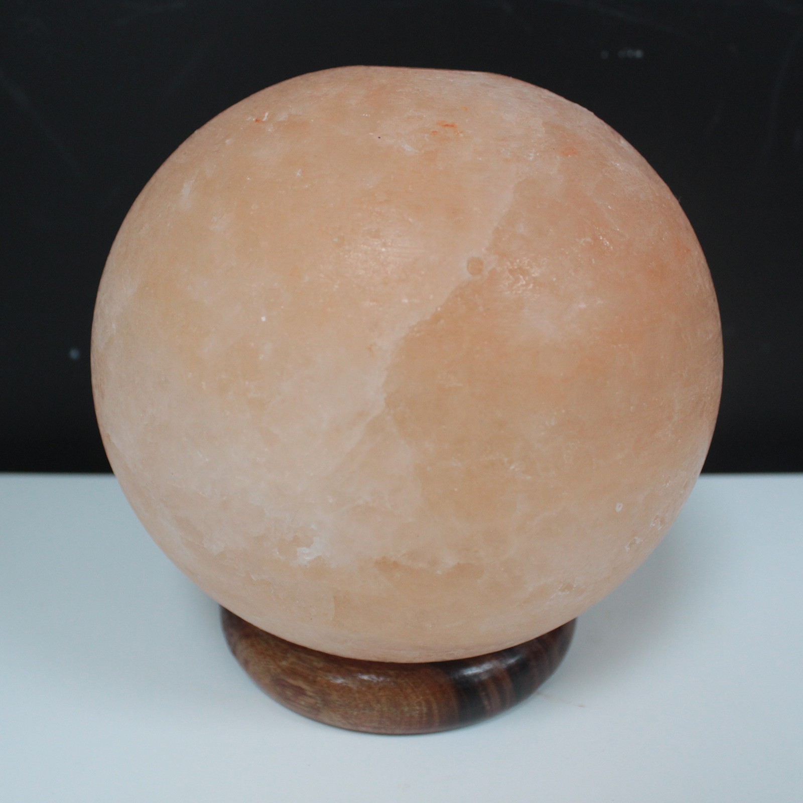 Salt Lamp Ball - Big Wooden Base - Ancient Wisdom - Wholesale Giftware